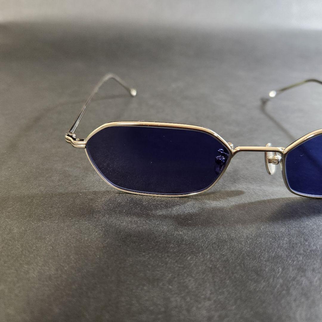 A.D.S.R. JASON 03 シルバー サングラス ネイビー ブルー