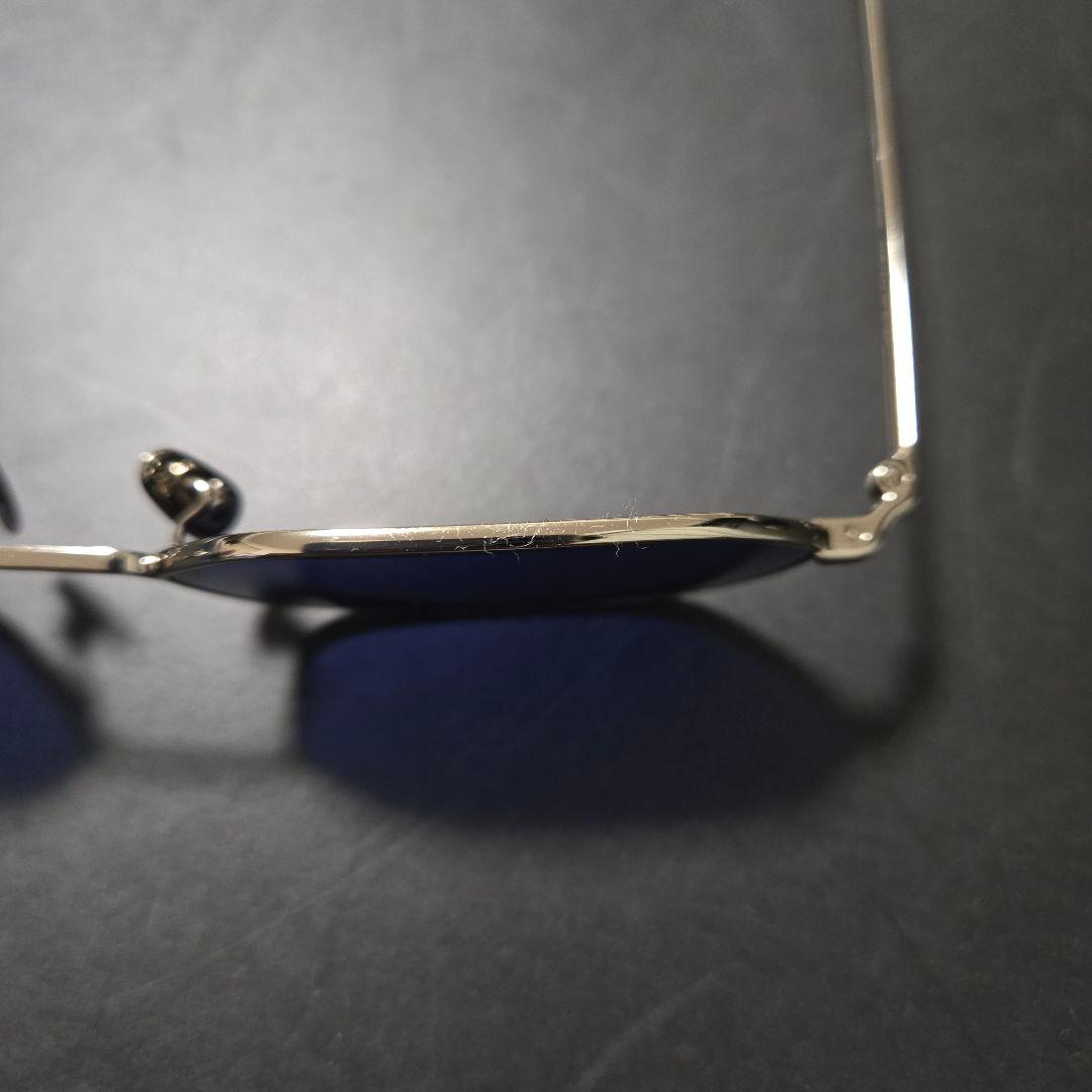 A.D.S.R. JASON 03 シルバー サングラス ネイビー ブルー