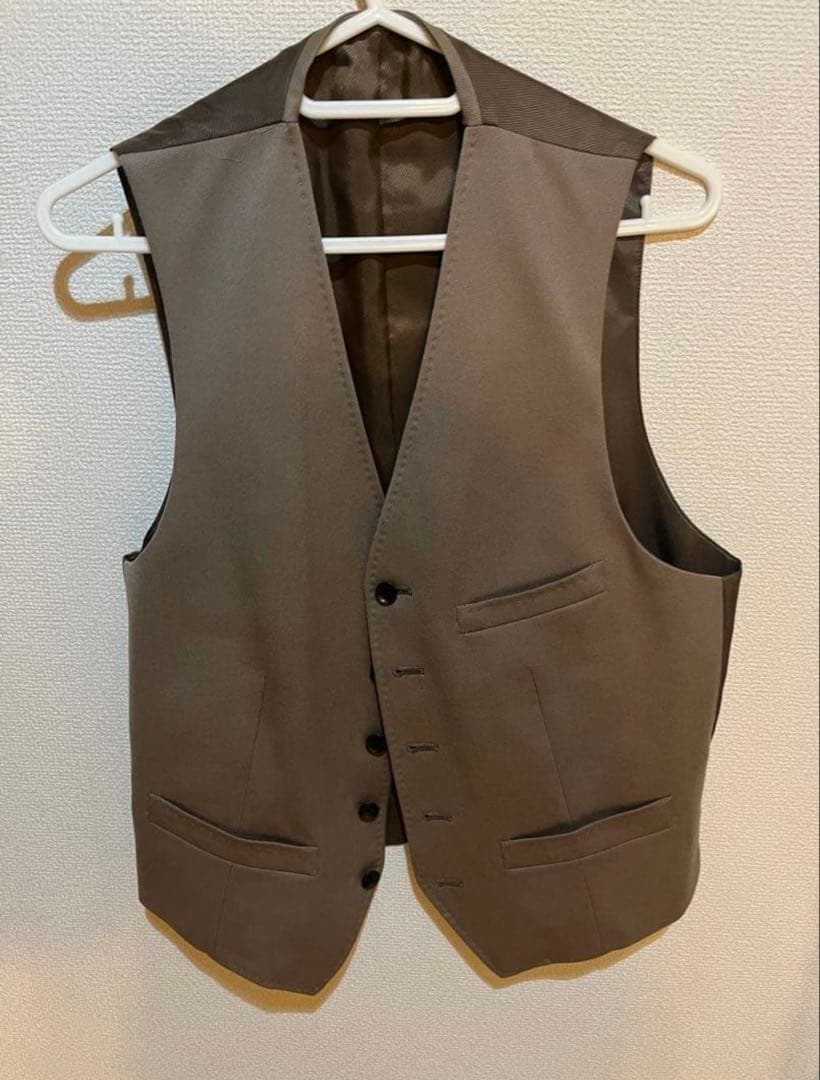 メンズ セットアップ 3p ベージュ スーツセレクト