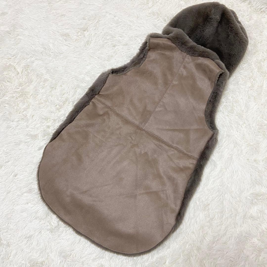 【未使用】RADIATE ヤマダヤ フーデッドファーベスト モカ