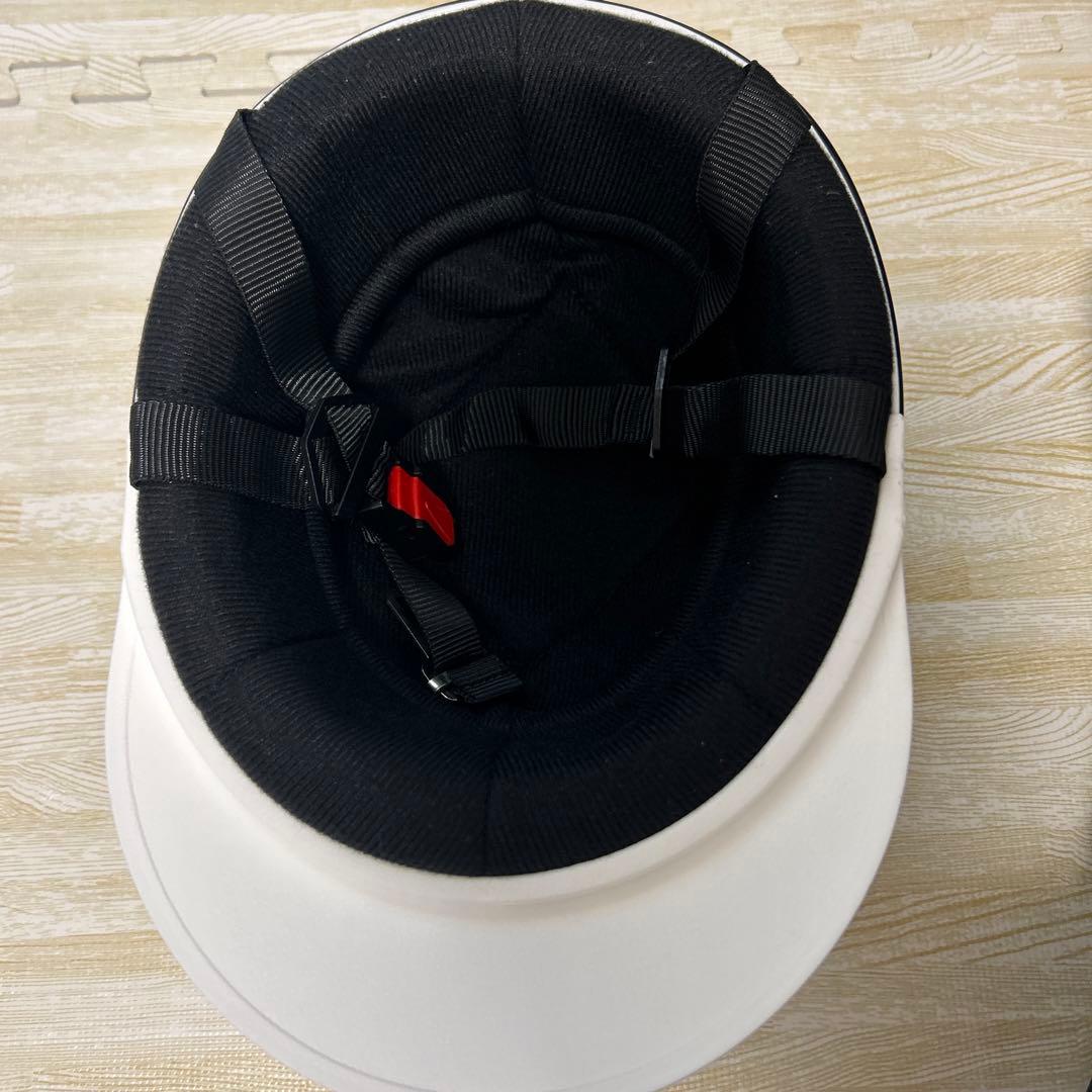 半帽ヘルメット 黒紫グリッター 桜模様