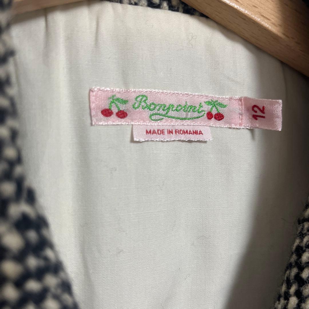 新品　bonpoint ボンポワン　ツイードコート　12A