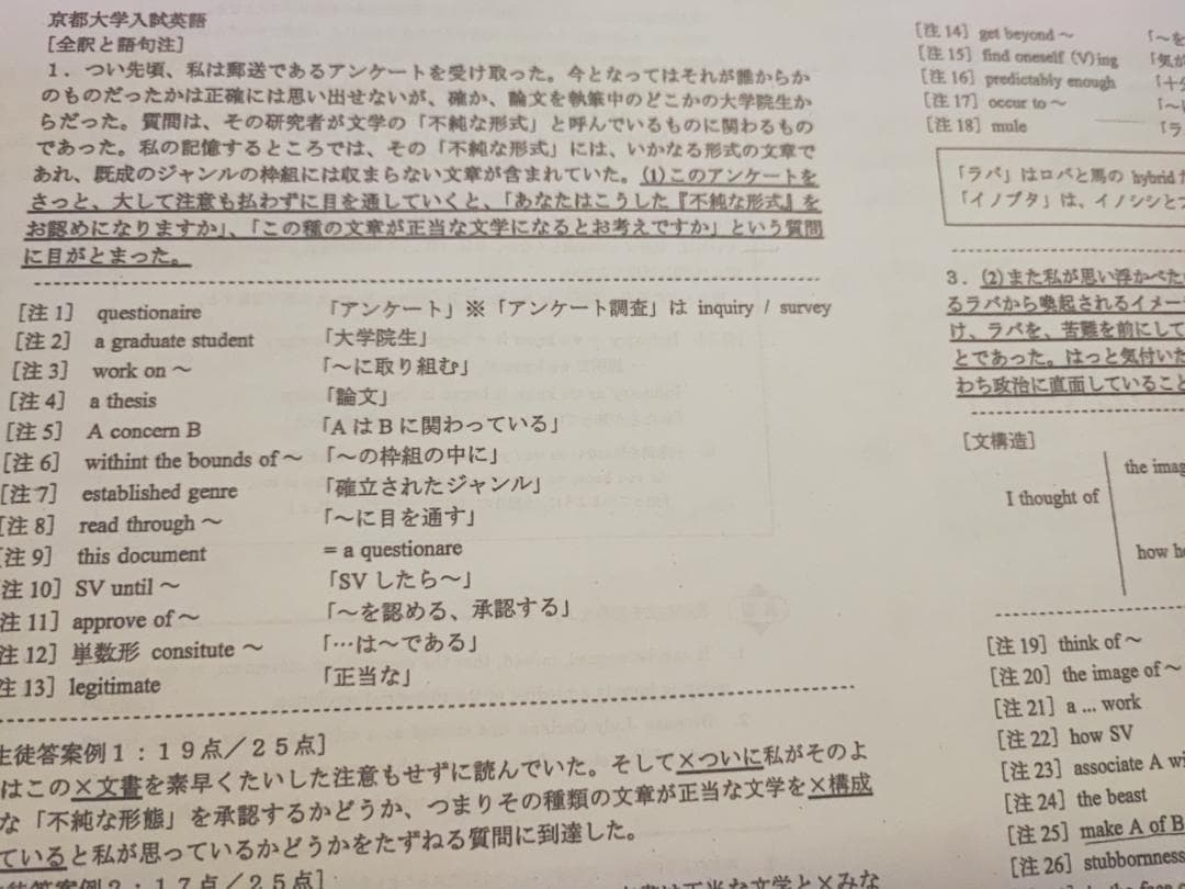 駿台の竹岡先生の高３エクストラ英語α偶数年配布プリントフルセット　鉄緑会　河合塾
