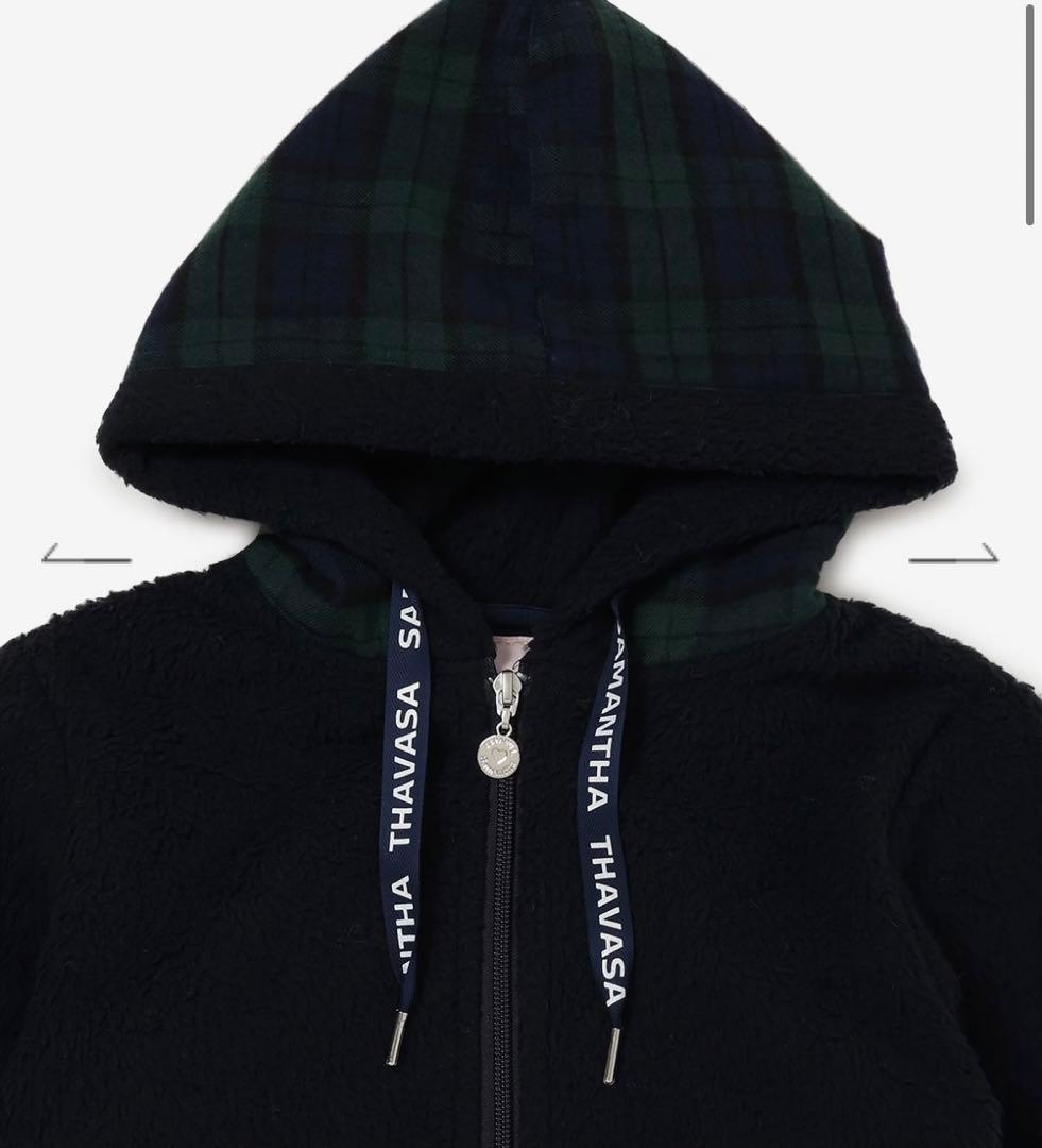 上下セット⭐︎Samantha サマンサゴルフ ボアチェックパーカー スカート