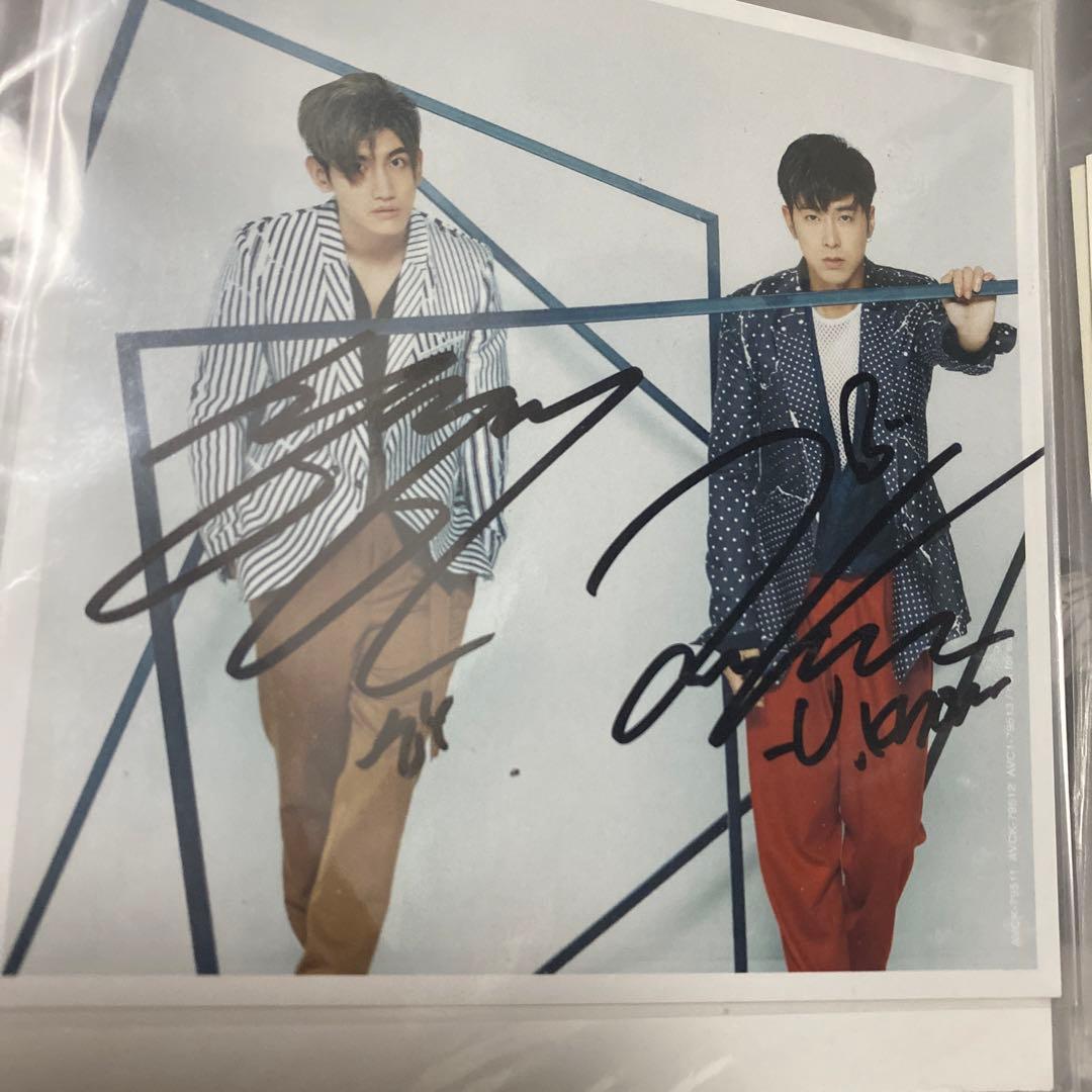 東方神起　サイン　直筆　ジャケカ　セット
