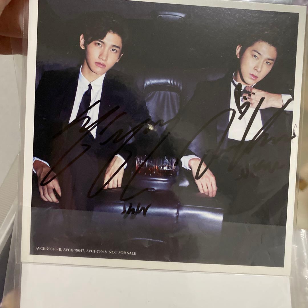 東方神起　サイン　直筆　ジャケカ　セット