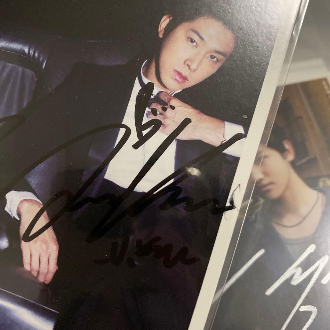 東方神起　サイン　直筆　ジャケカ　セット