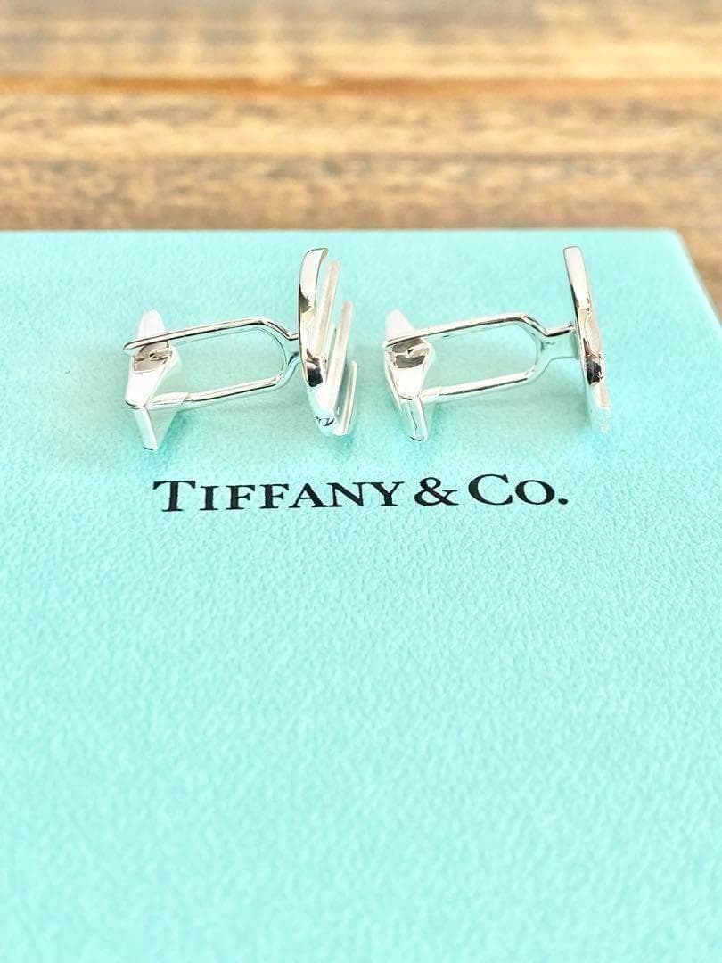 TIFFANY ティファニー ヴィンテージ グルーブド カフリンクス カフス