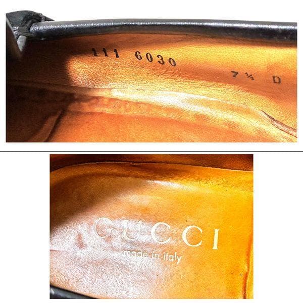 GUCCI グッチ ホースビット ローファー ゴールド金具 7.5 イタリア製
