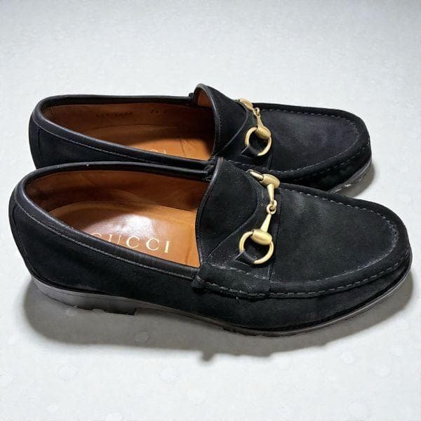 GUCCI グッチ ホースビット ローファー ゴールド金具 7.5 イタリア製