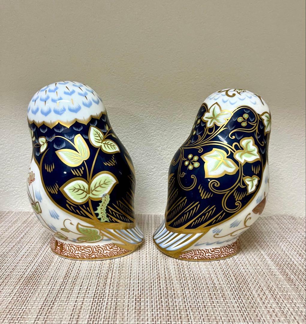 ロイヤルクラウンダービー ペーパーウエイト トワイライト＆デイブレイク オウル