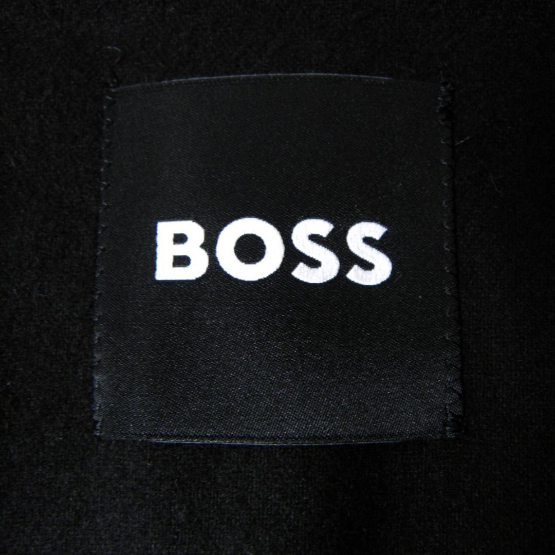 BOSSフランネルセットアップスーツ TECH FLANELL スリムフィット黒