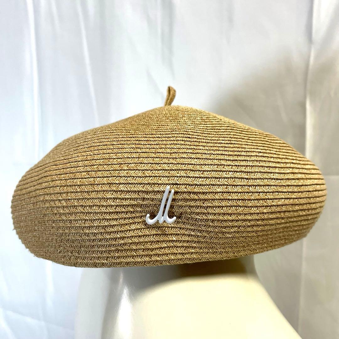 ミュールバウアー ベレー帽 ナチュラル ロゴピン付き