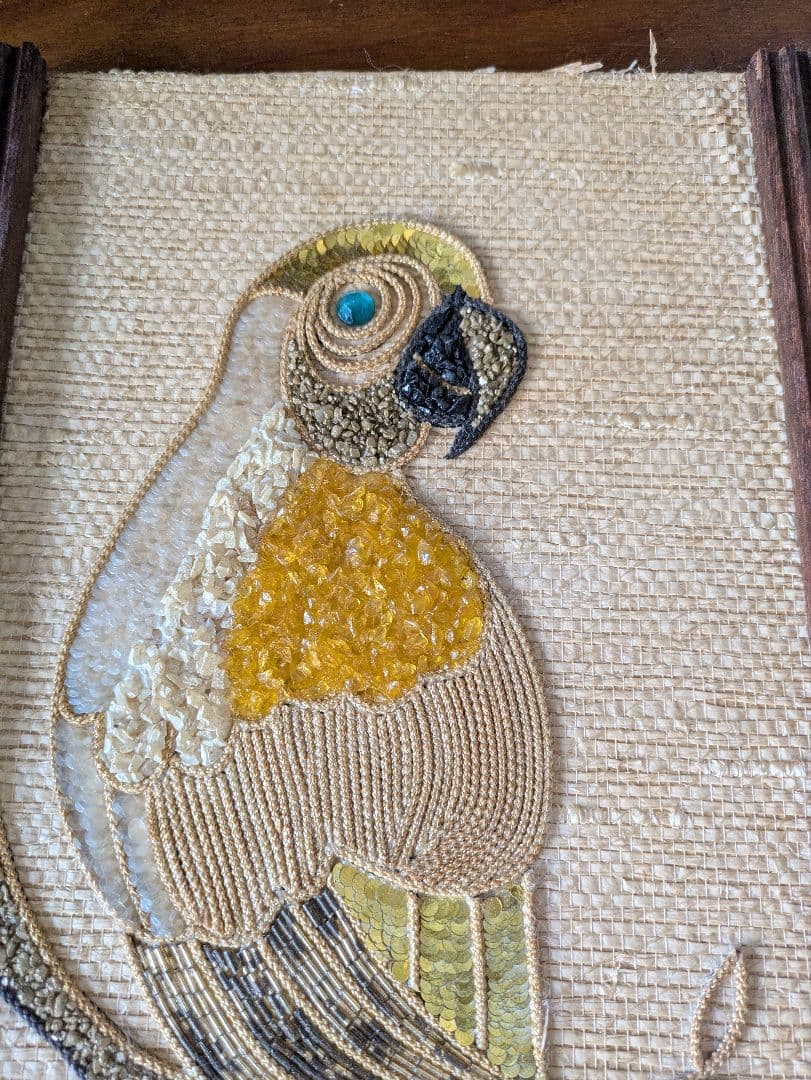 ヴィンテージグラベルアート壁掛け２個セット