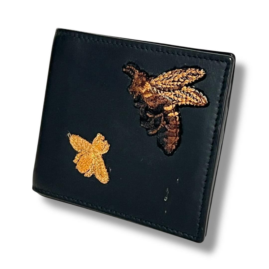 美品 GUCCI グッチ　ビー 　マネークリップ 長財布