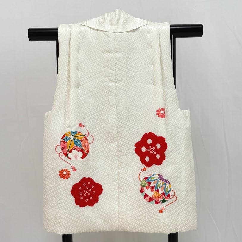 ゆりのはな　七五三　女の子　３歳　祝着　総絞り　総刺繍　金駒刺繍　正絹　I101