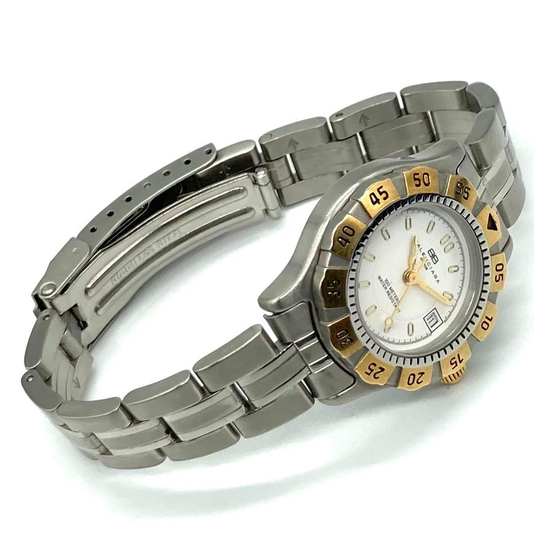 【稼動】 バレンシアガ 腕時計 ダイバーズウォッチ クォーツ QZ デイト