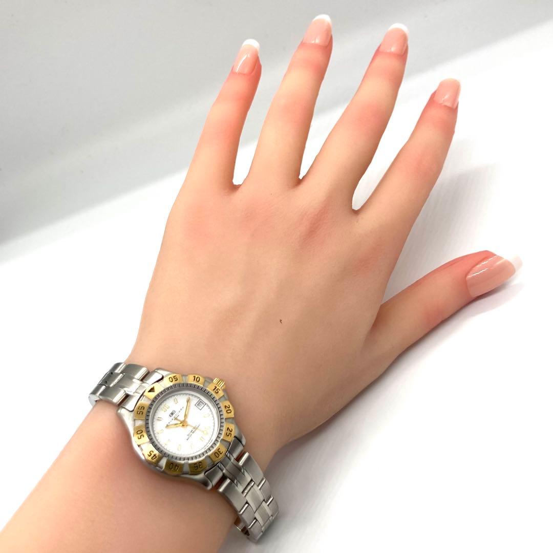 【稼動】 バレンシアガ 腕時計 ダイバーズウォッチ クォーツ QZ デイト