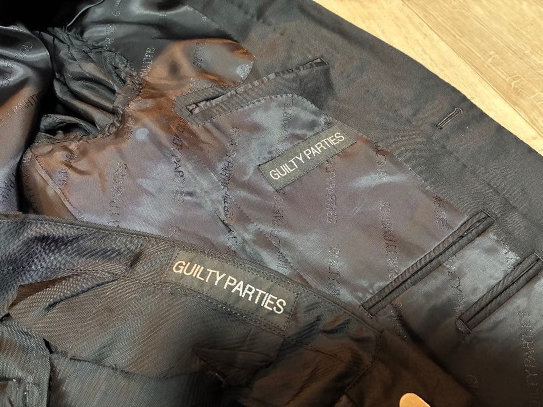 【美品】WACKO MARIA ワコマリア 高級スーツ 黒 ロロピアーナ生地