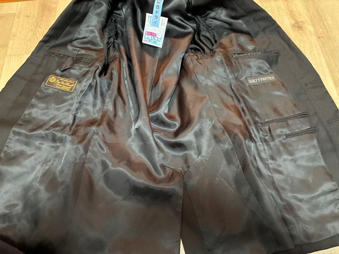 【美品】WACKO MARIA ワコマリア 高級スーツ 黒 ロロピアーナ生地