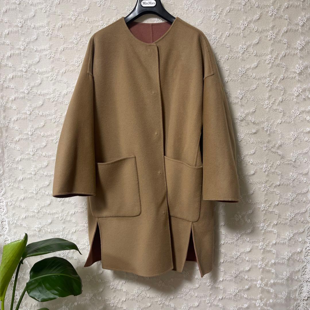 WEEKENO Max Maraウールコートリバーシブル　38