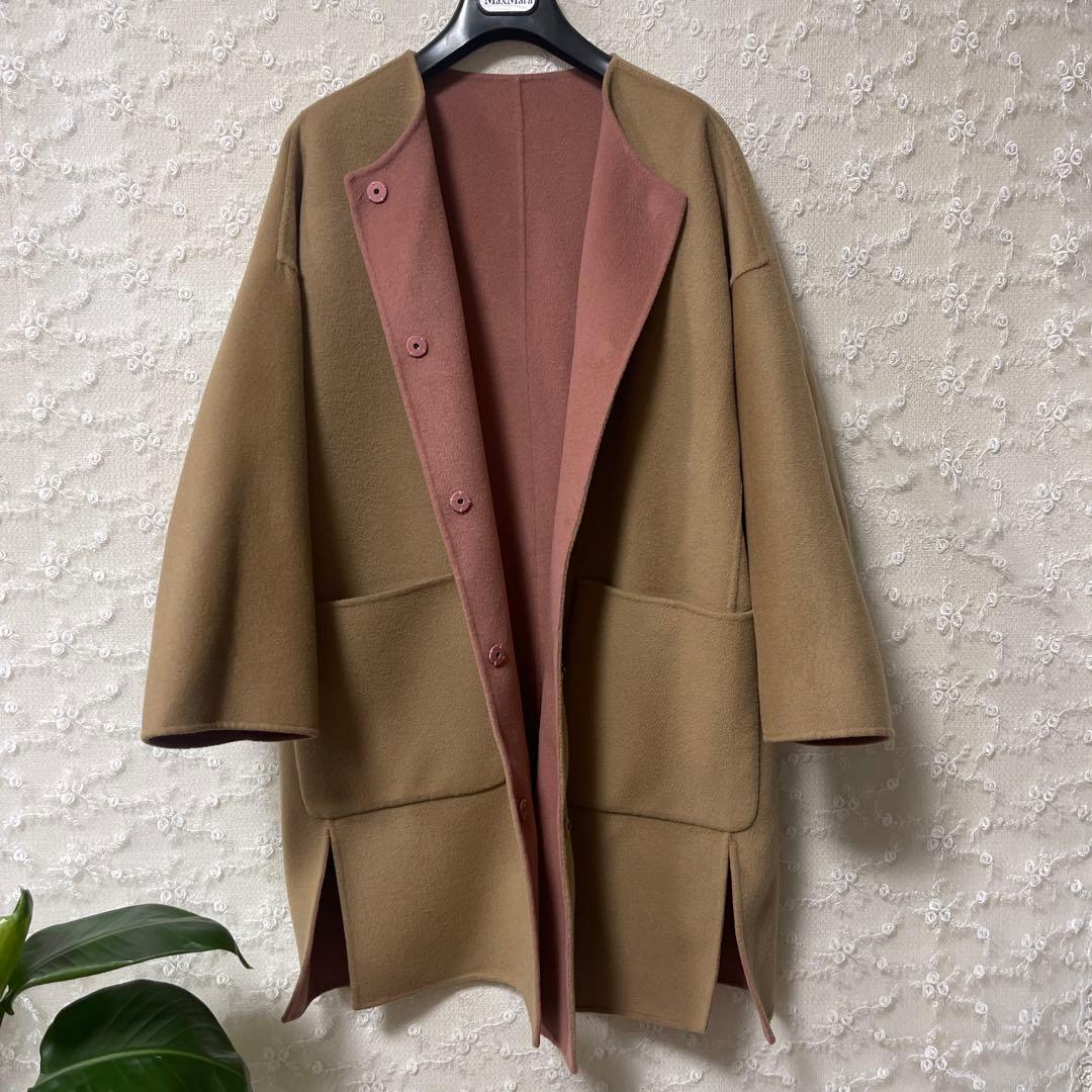 WEEKENO Max Maraウールコートリバーシブル　38