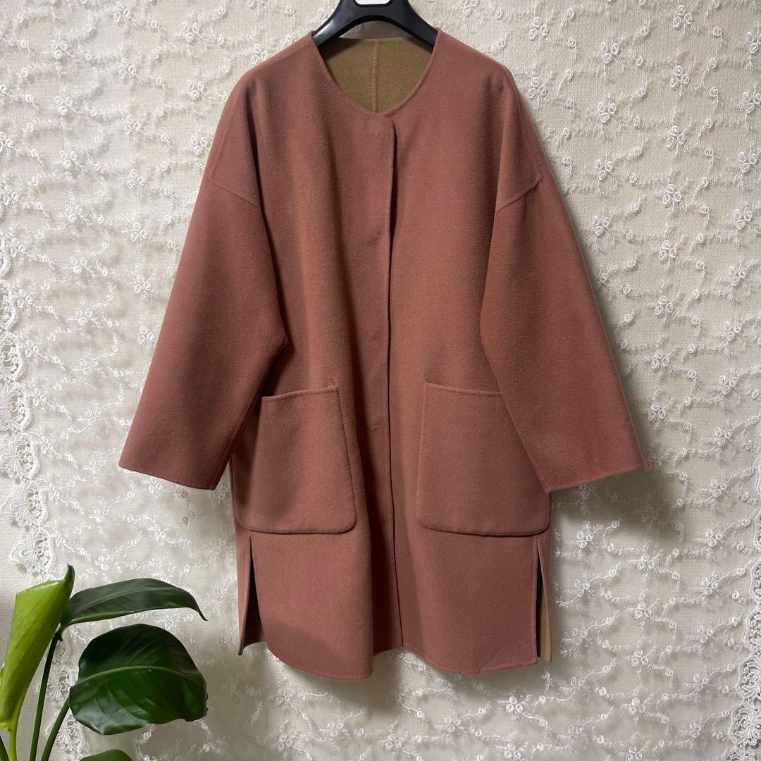 WEEKENO Max Maraウールコートリバーシブル　38