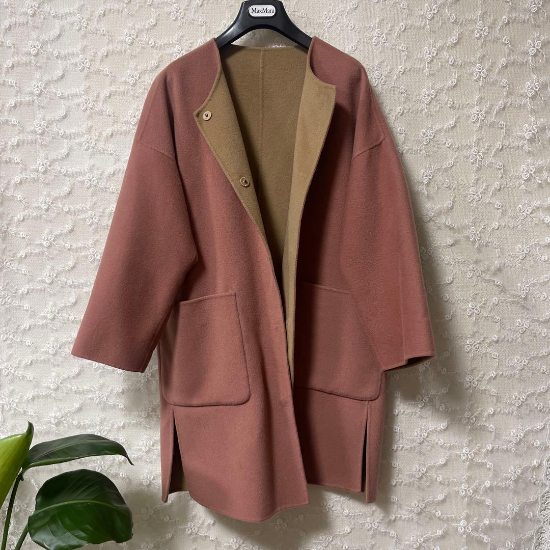 WEEKENO Max Maraウールコートリバーシブル　38