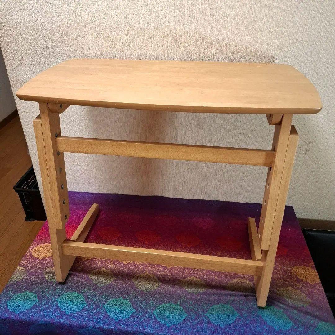 高さを変えられる小机　TZT7542　幅75×奥行400×高さ55cm