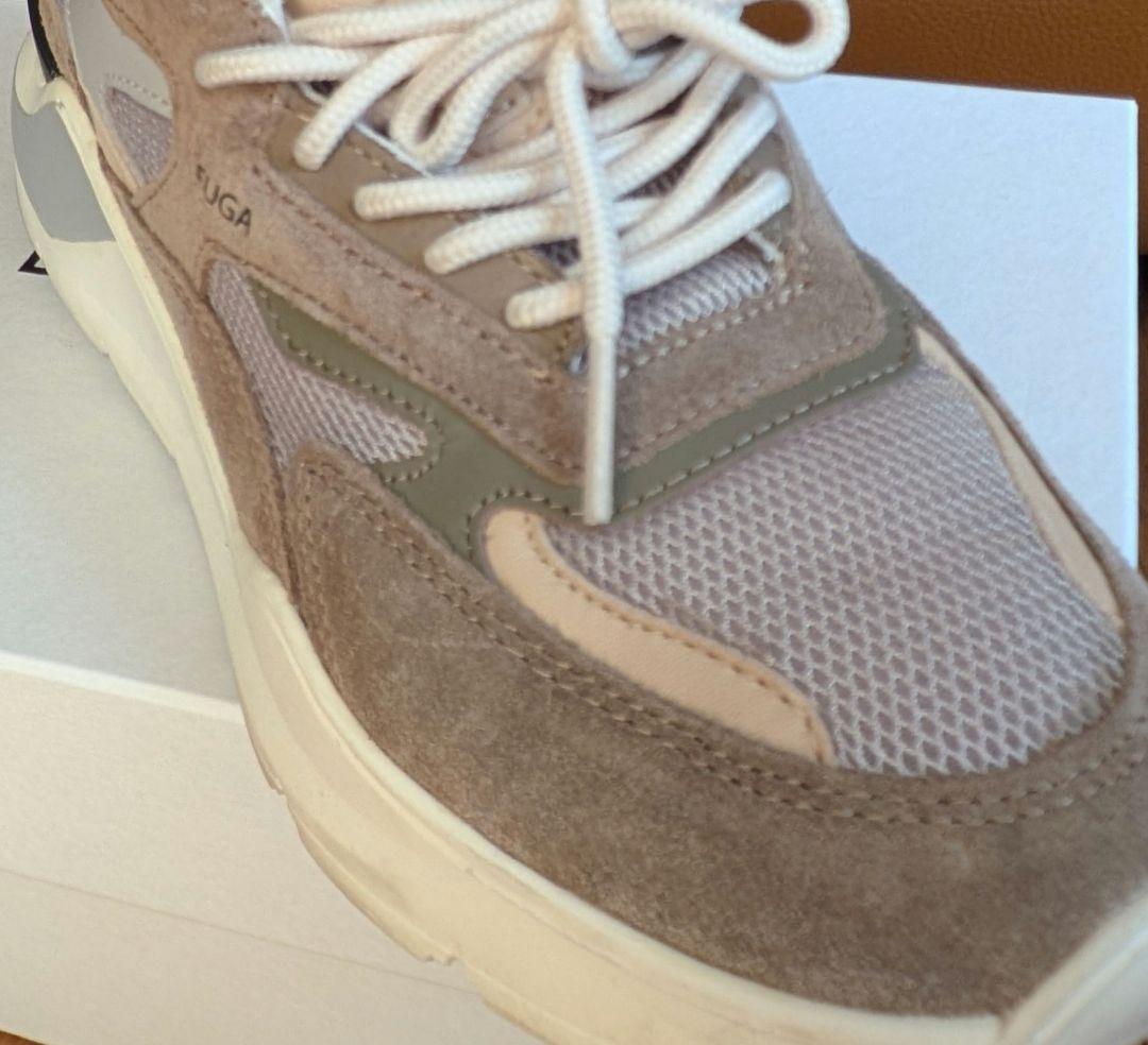 D.A.T.E. デイト　FUGA スニーカー　38 サイズ　ベージュ　24.5