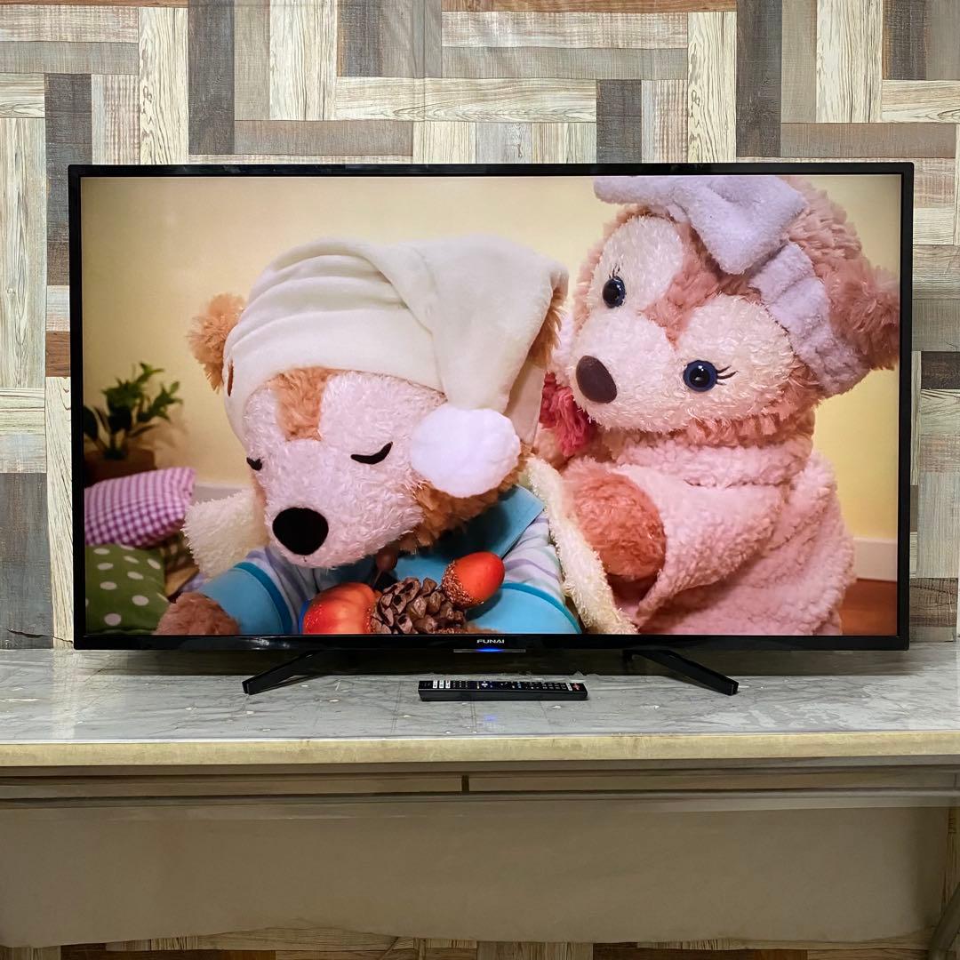 全国送料込❣️フナイ55型4K録画機能1TB付Androidテレビネット動画視聴
