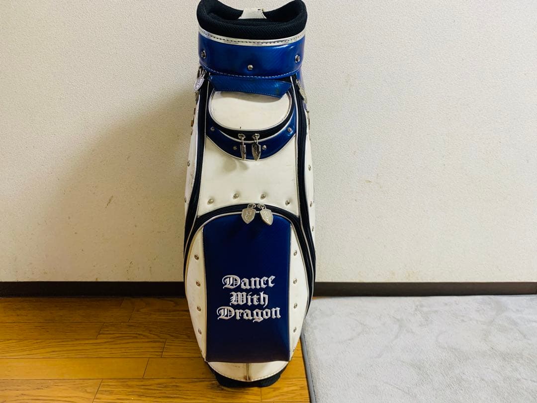 Dance With Dragon キャディバッグ ホワイト・ブルー