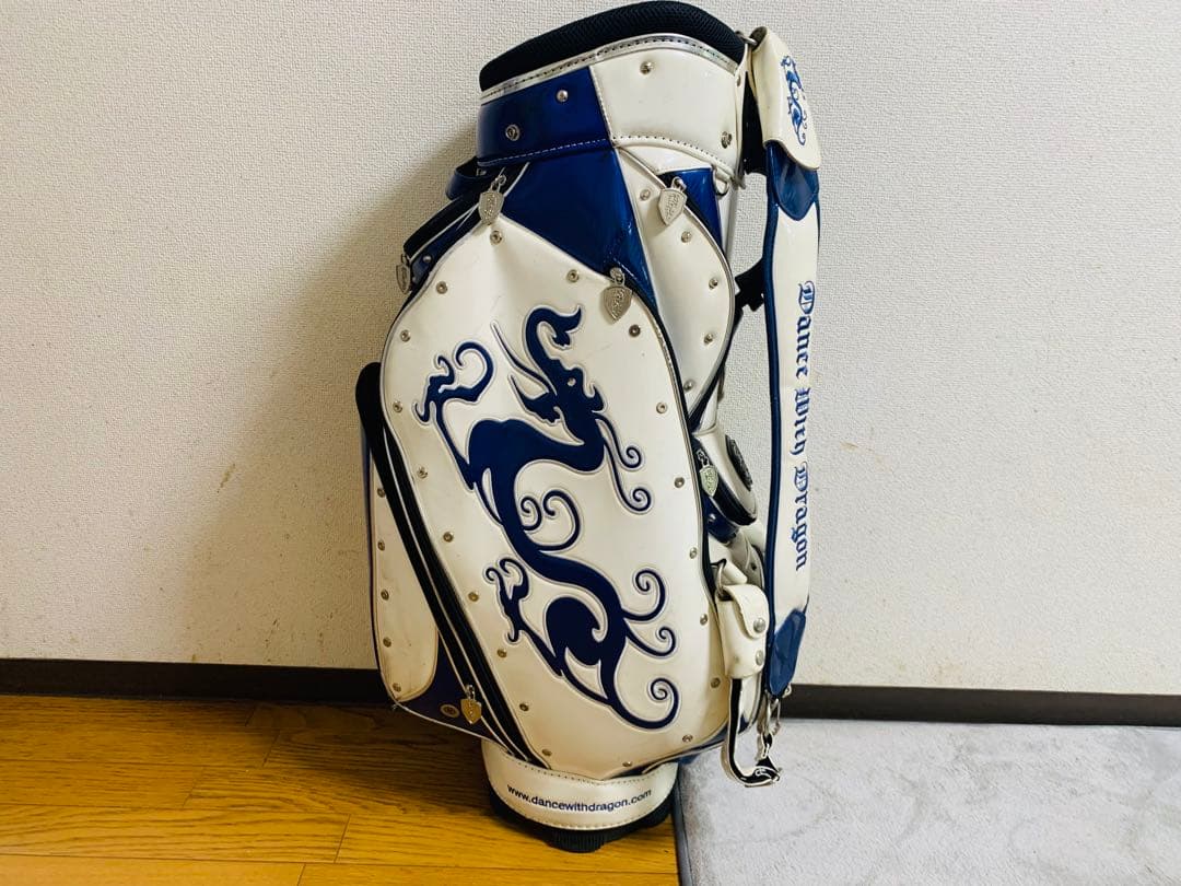 Dance With Dragon キャディバッグ ホワイト・ブルー