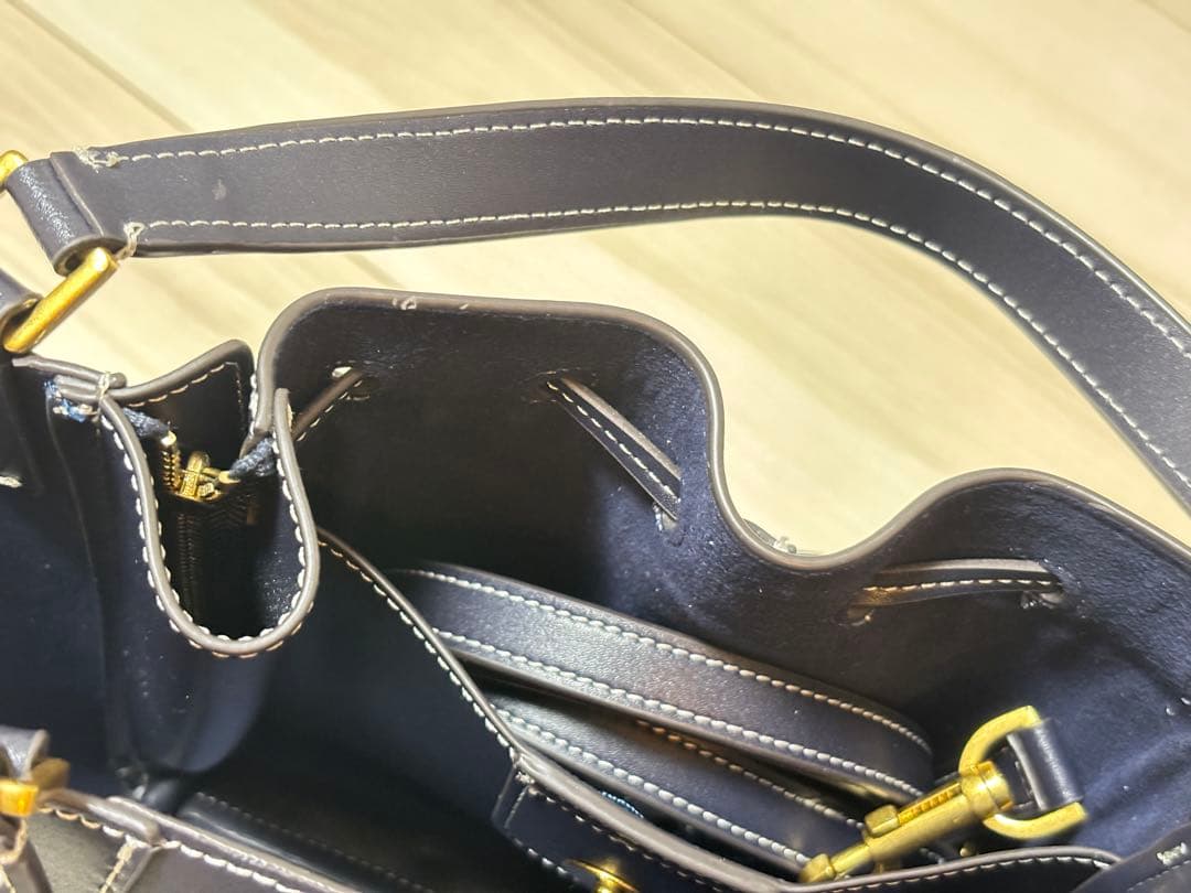 TORY BURCH モノグラムジャカードバケットバッグ