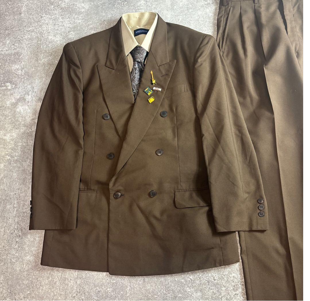 90s vintage レトロセットアップ スーツ ピンズ No.74