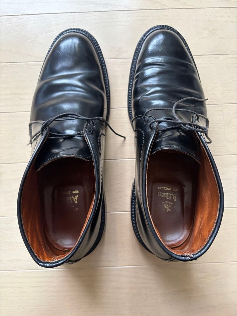 ALDEN 1340 CHUKKAコードバン27cm 9D BLACK付属品完備
