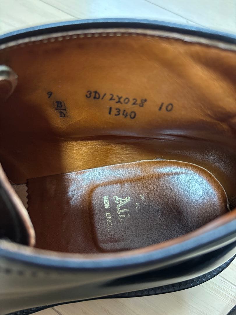 ALDEN 1340 CHUKKAコードバン27cm 9D BLACK付属品完備