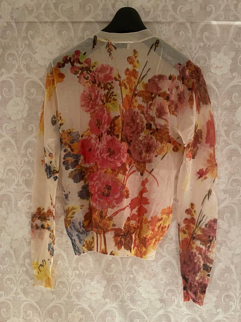 ドリスヴァンノッテン DRIES VAN NOTEN 花柄　カットソー　シアー