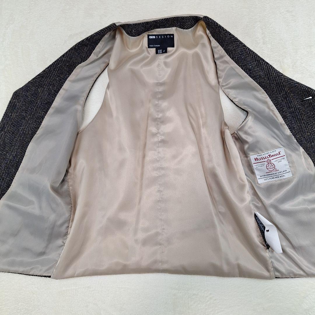 美品✨ハリスツイード　　スーツスリーピース　ヘリンボーン　L