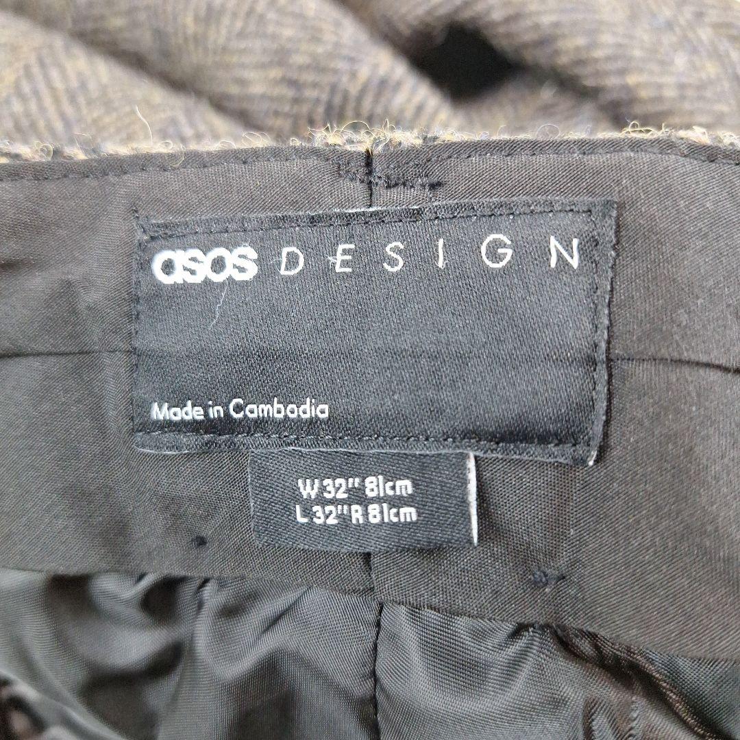 美品✨ハリスツイード　　スーツスリーピース　ヘリンボーン　L