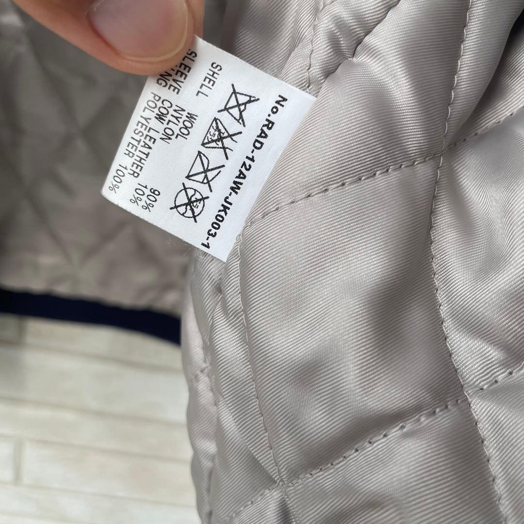 ラディアル　スタジャン　40　ネイビー　牛革