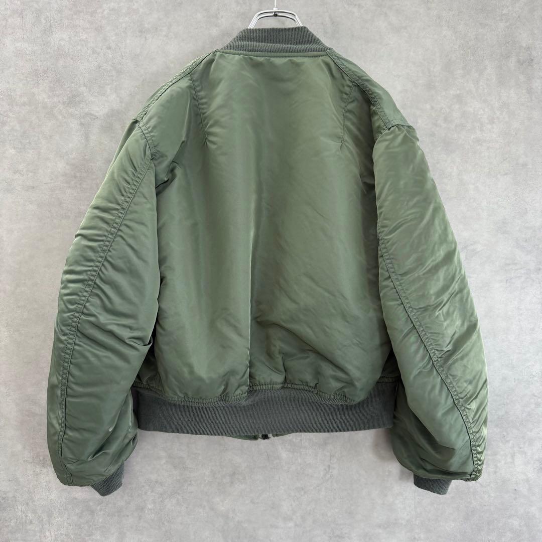 90s USA製 Alpha アルファ MA-1フライトジャケット MEDIUM