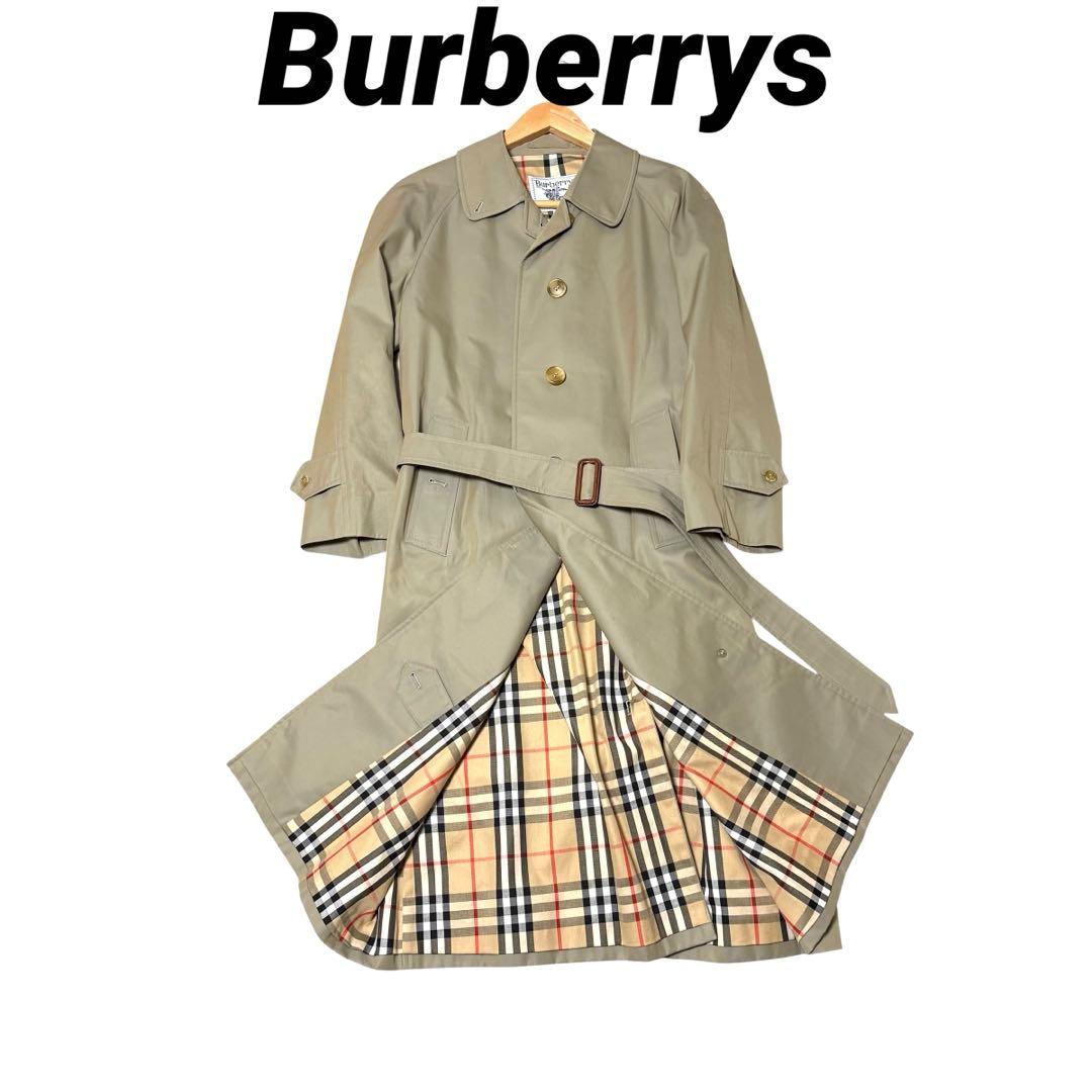 Burberrys バーバリー ノバチェック ステンカラーコート Aライン