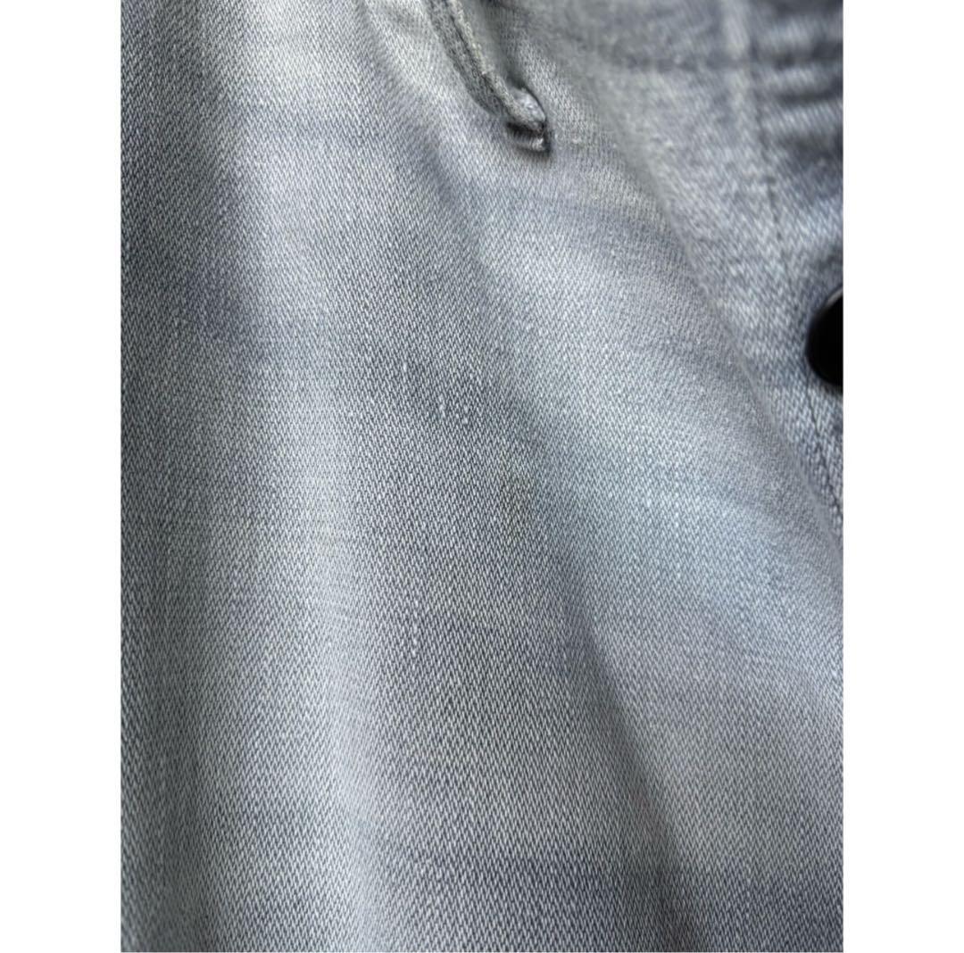 \"鬼焼けサンフェード\" ナス紺 ラベンダー ユーロヴィンテージ ワークパンツ