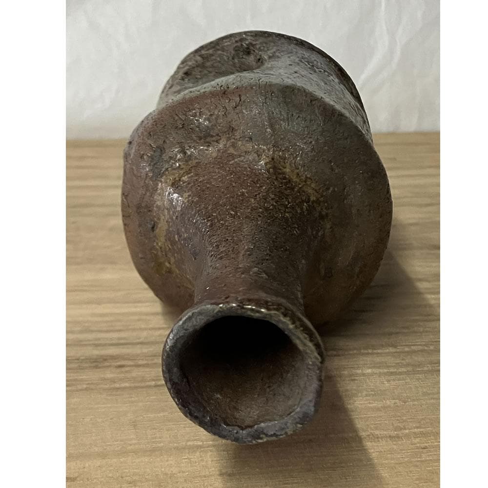 w168 大饗仁堂 備前焼 徳利 高さ14cm 花入 一輪差し 一輪挿し 酒器