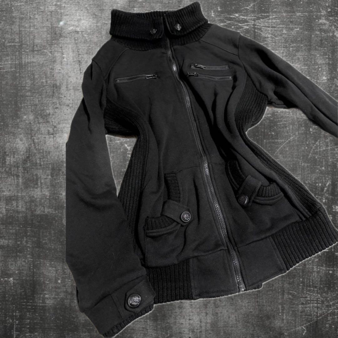 archive グランジ　ブルゾン　スウェットジャケット　ギミック　ジップ