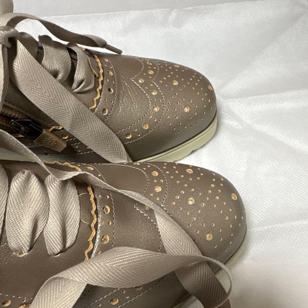 【KOBE BeauFort】厚底マニッシュレースアップ【神戸ビューフォート】