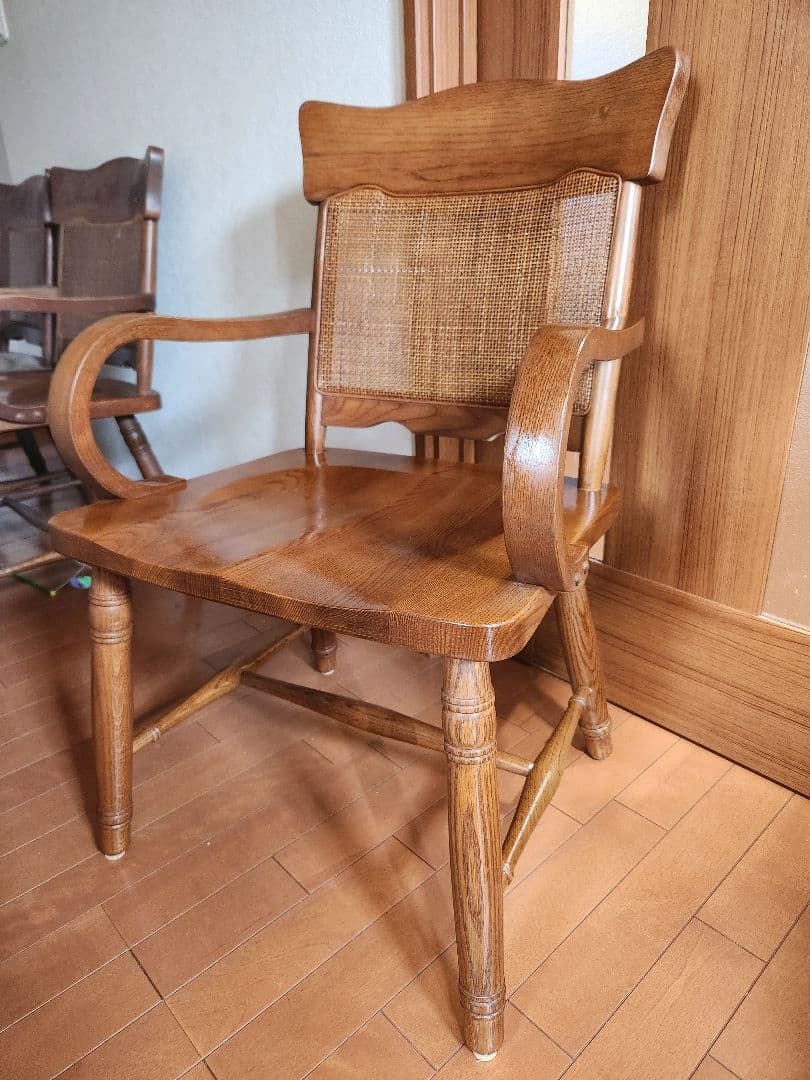 気まぐれ値下げ中　昭和レトロ家具柏木工リビングチェアアームチェアダイニングチェア