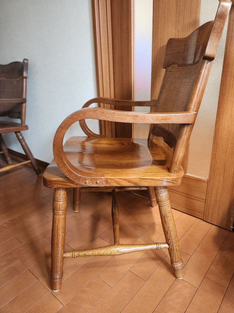気まぐれ値下げ中　昭和レトロ家具柏木工リビングチェアアームチェアダイニングチェア