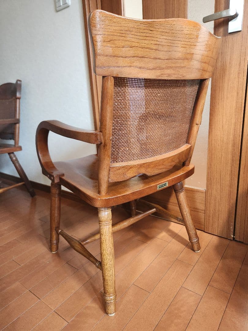 気まぐれ値下げ中　昭和レトロ家具柏木工リビングチェアアームチェアダイニングチェア